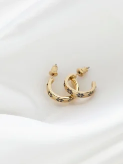 Boucles d’oreilles FatFace créoles en émail