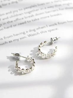 Boucles d’oreilles FatFace Leaf Huggie