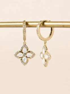 Boucles d’oreilles Jon Richard ton trèfle