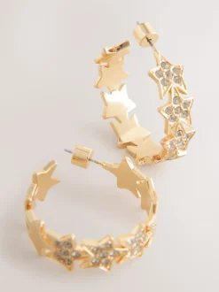 Boucles d’oreilles Rockett St George avec étoile scintillante