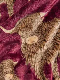 Bourgogne Rouge Hamish the Highland Cow - Couverture à capuche oversize
