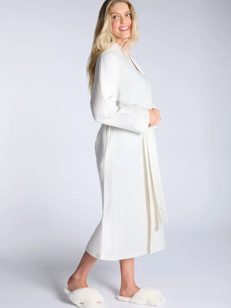 Boux Avenue Long Peignoir gaufré