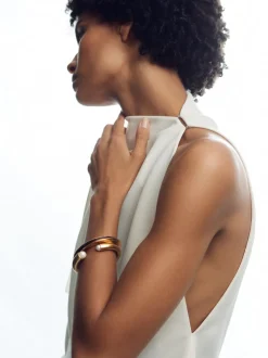 Bracelet manchette Reiss Thea en émail à torsade