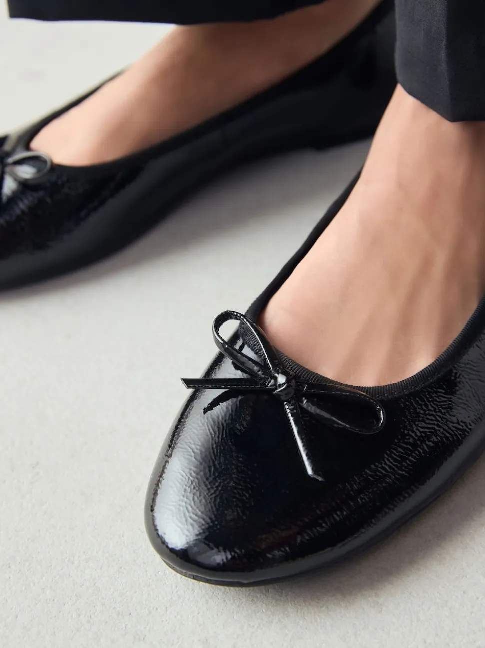 Brevet noir - Ballerines à bout rond