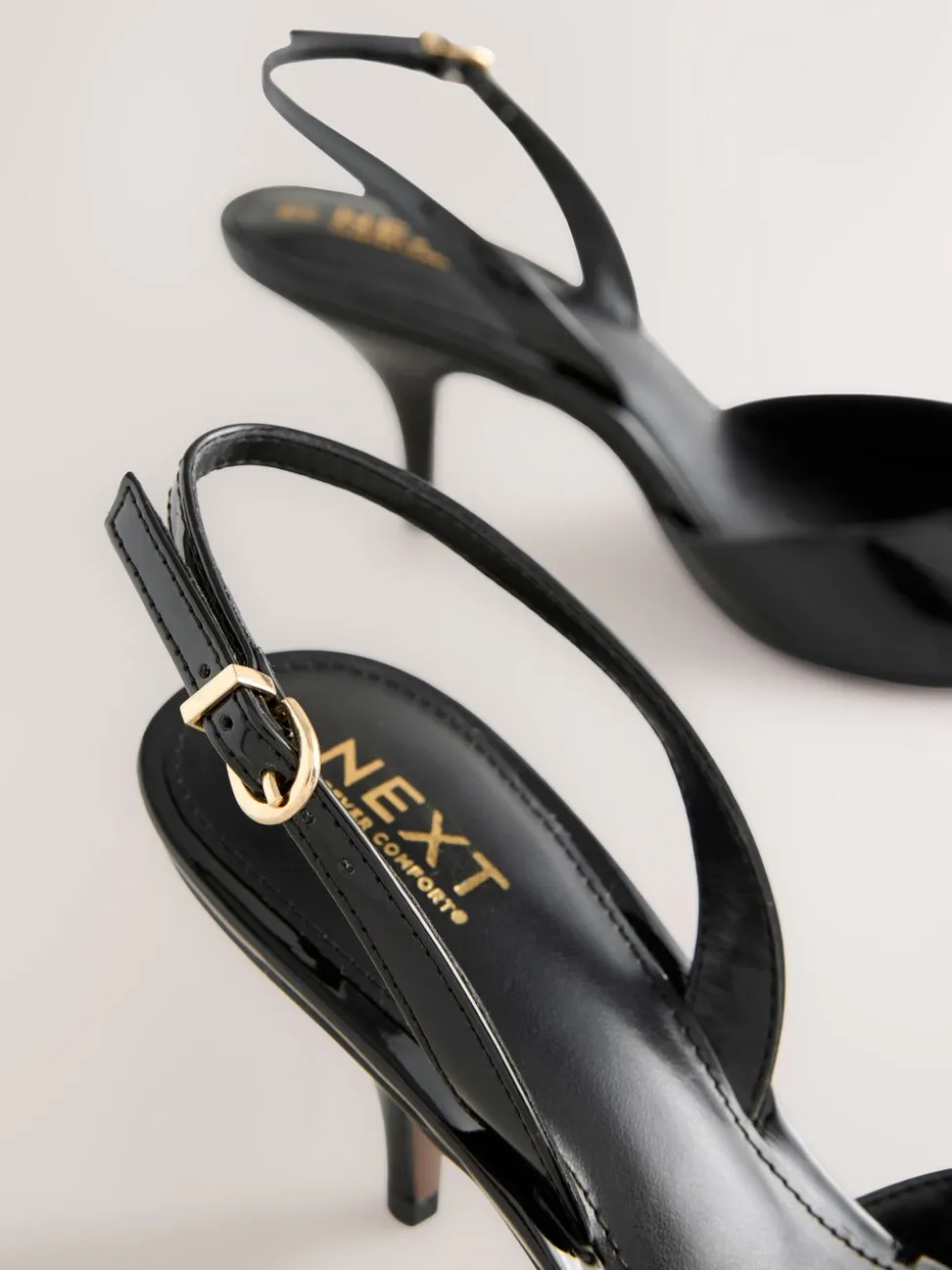 Brevet noir - Chaussures à talons Forever Comfort® à bout pointu et à bride arrière