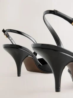 Brevet noir - Chaussures à talons Forever Comfort® à bout pointu et à bride arrière