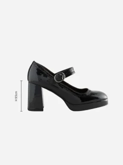Brevet noir - Chaussures Forever Comfort® Brogue Mary Jane à talons carrés