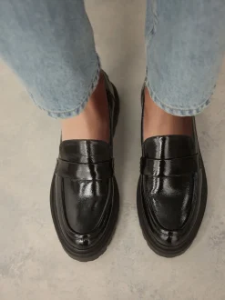 Brevet noir - Mocassins à semelle épaisse