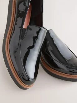 Brevet noir - Mocassins Forever Comfort® à enfiler propres à semelle épaisse