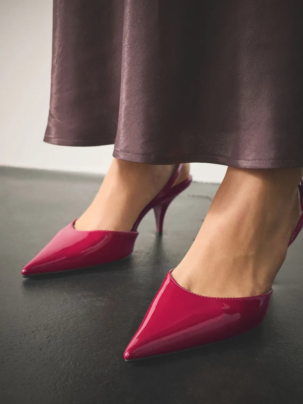 Brevet rose - Chaussures à talons Forever Comfort® à bout pointu et à bride arrière