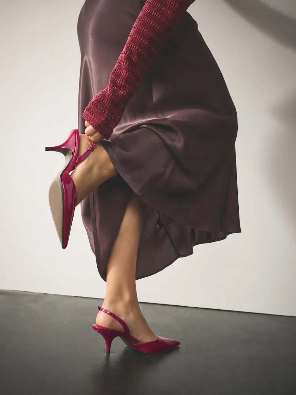 Brevet rose - Chaussures à talons Forever Comfort® à bout pointu et à bride arrière