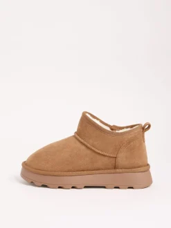 Bronzage naturel - Friends Like These Bottes en daim douillette doublées de fausse fourrure