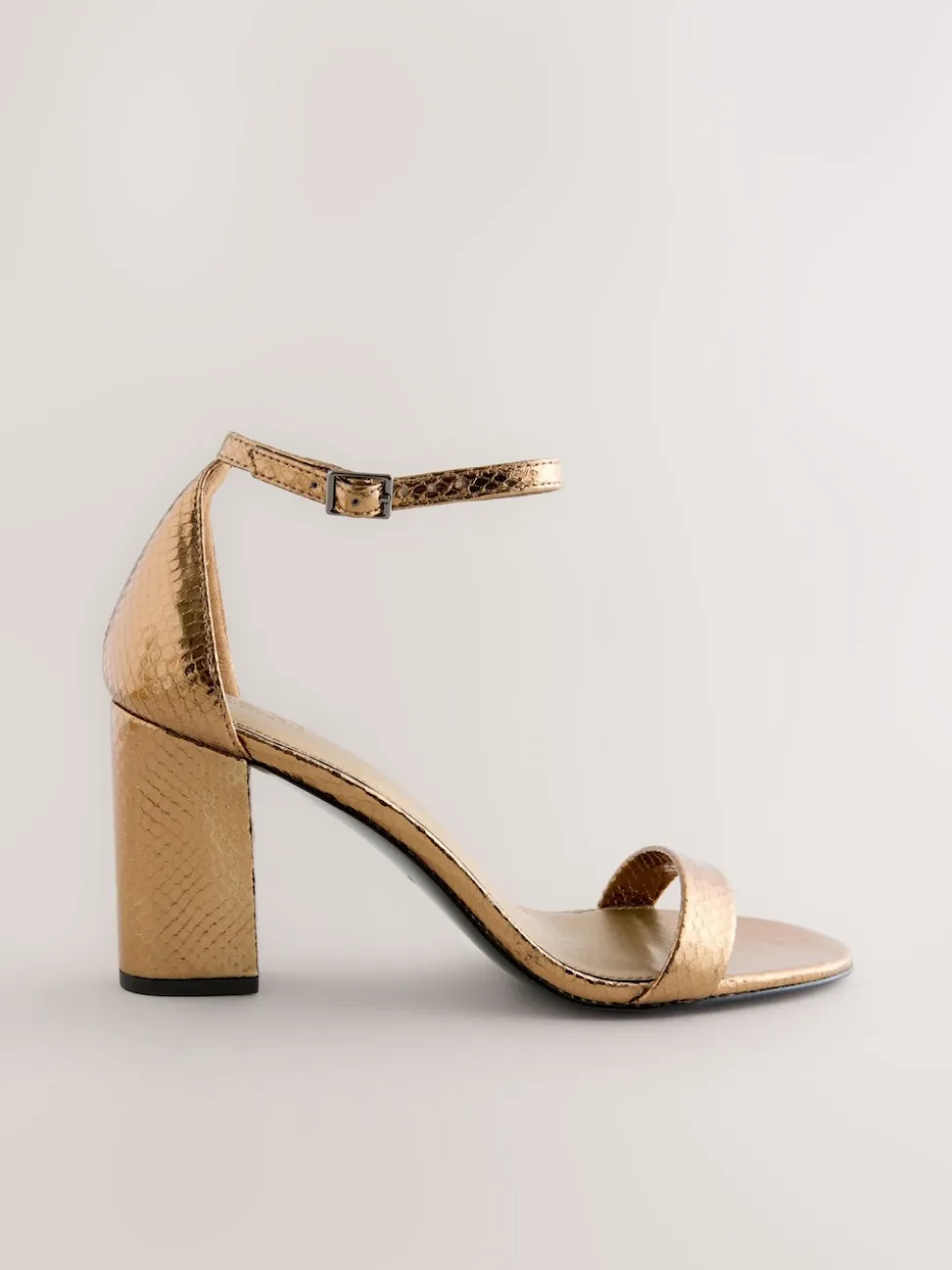 bronze - Sandales à talons carrés