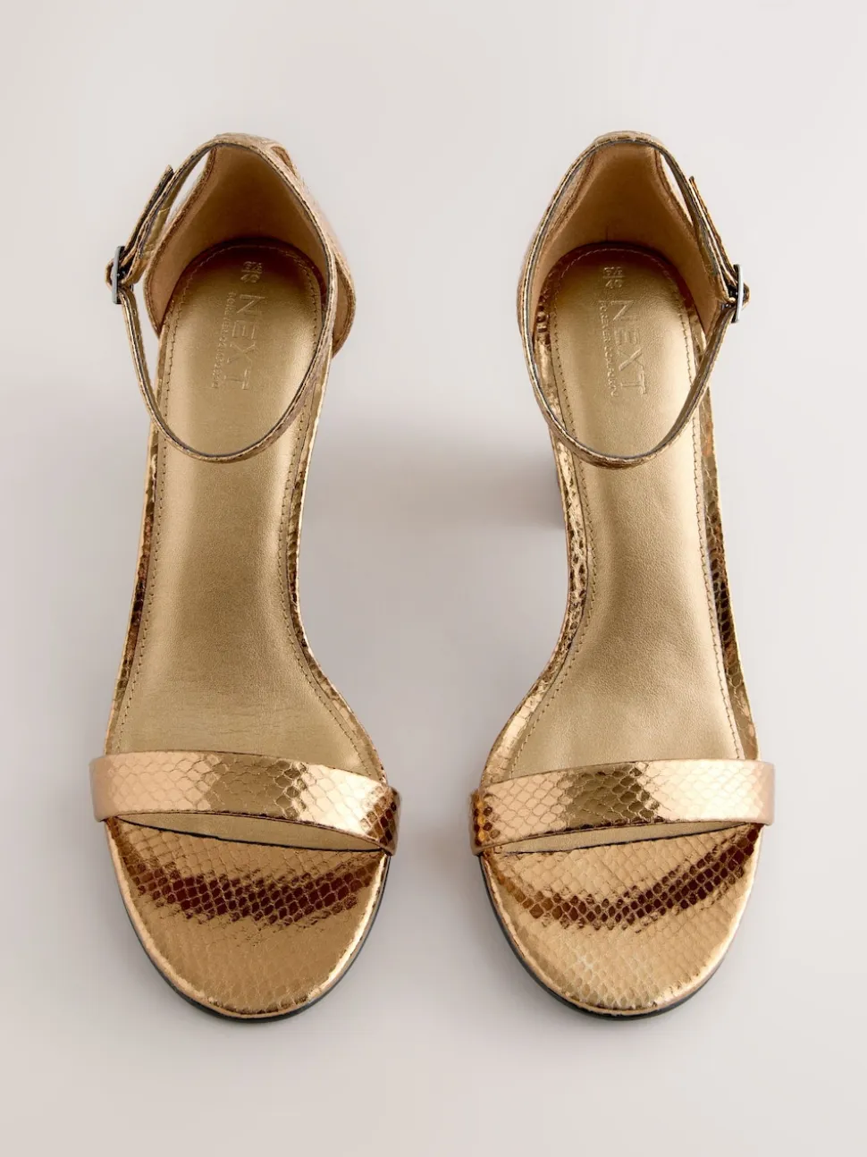 bronze - Sandales à talons carrés