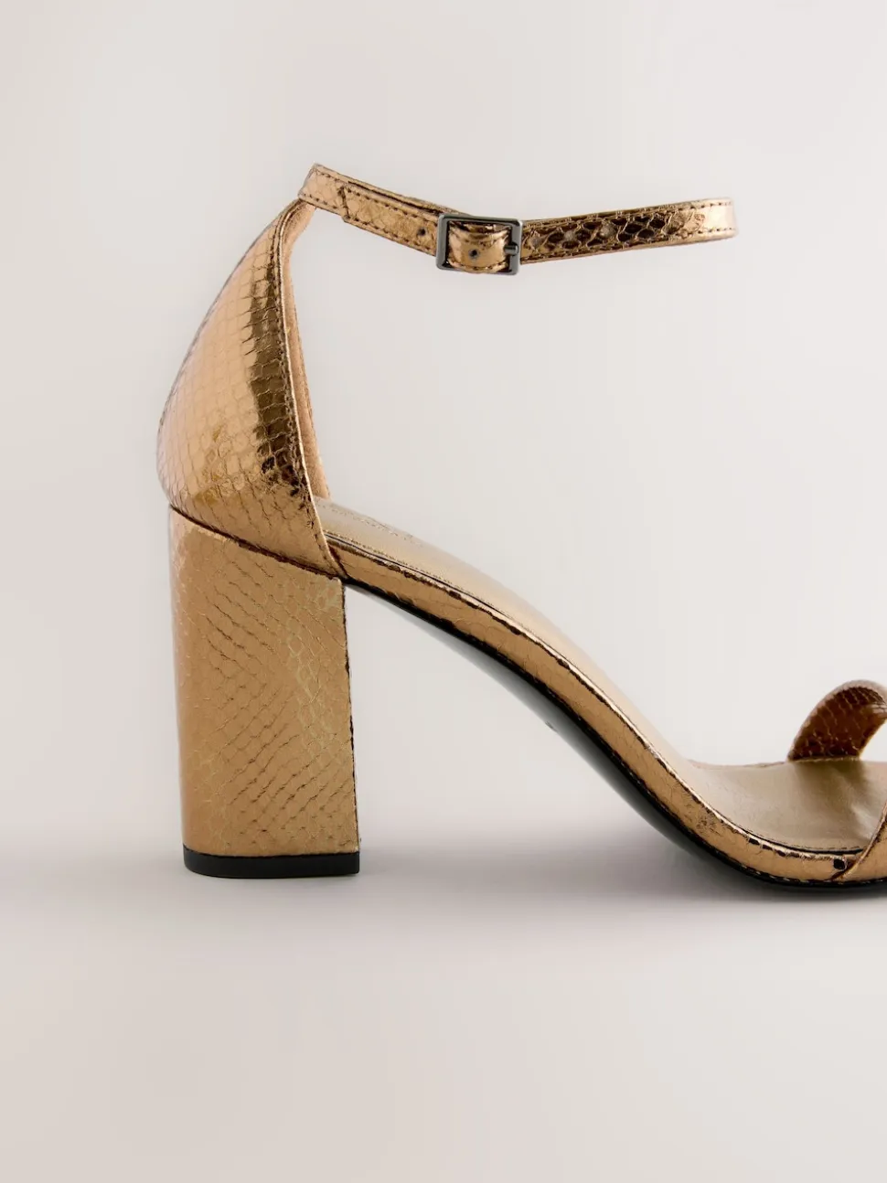 bronze - Sandales à talons carrés