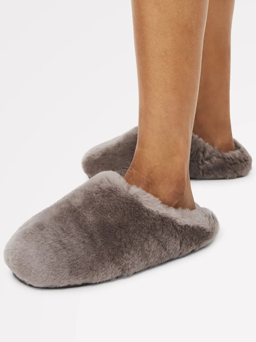 Brun clair - Chaussons mules Radley Cloud Street en peau de mouton
