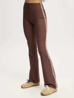 Brun clair - Leggings évasés doublés de polaire Cotton On