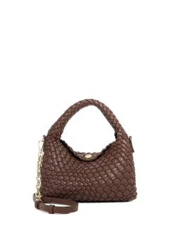 Brun foncé - Dune London Court sac souple tissé Dinky