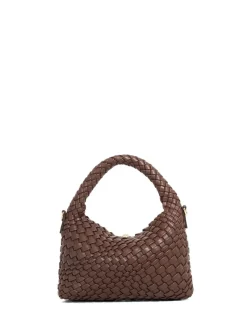 Brun foncé - Dune London Court sac souple tissé Dinky