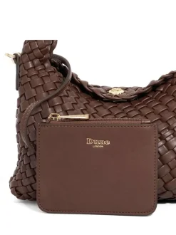 Brun foncé - Dune London Court sac souple tissé Dinky