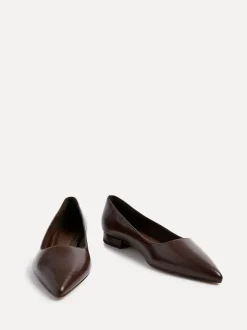 Brun foncé - Linzi Orian Ballet à bout pointu Chaussures plates