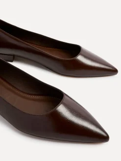 Brun foncé - Linzi Orian Ballet à bout pointu Chaussures plates
