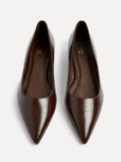 Brun foncé - Linzi Orian Ballet à bout pointu Chaussures plates