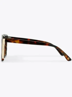 Brun foncé - Lunettes de soleil Carvela à monture carrée