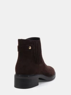 Brun foncé - Novo Bottines plates Chelsea Darlina à Coupe large