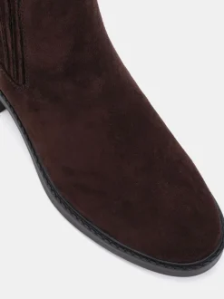 Brun foncé - Novo Bottines plates Chelsea Darlina à Coupe large