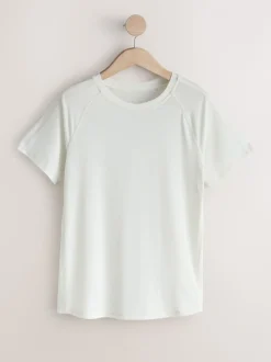 Brun/Crème - Lot de 2 T-shirts Active à manches courtes à Col rond