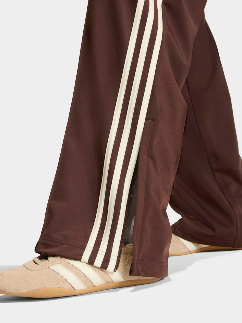 Brun/Crème - Pantalons amples Adidas Original Firebird