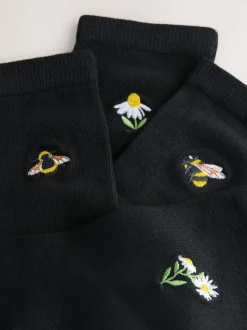 Bumble Bee - Chaussettes à motif brodé 4 Pack