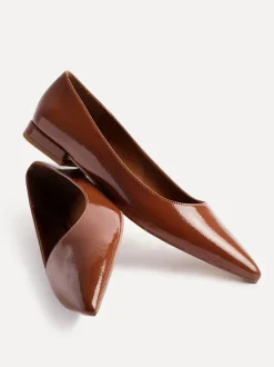 caramel - Linzi Orian Ballet à bout pointu Chaussures plates