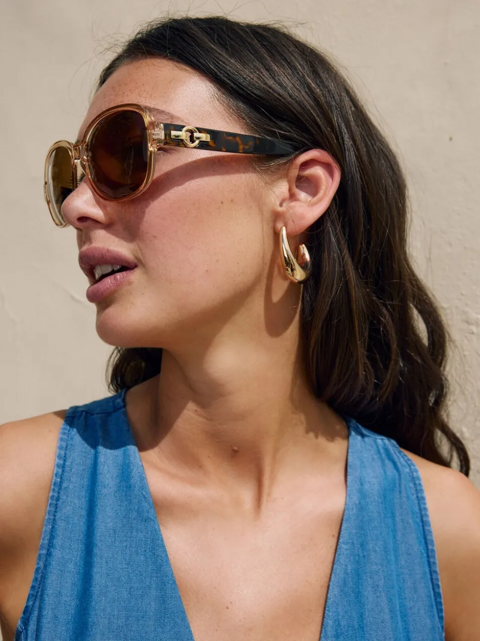caramel - Lunettes de soleil carrées polarisées petites tailles