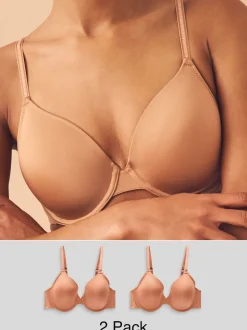 Caramel Nude - Lot de 2 Soutiens-gorge A-E Smoothing Ultimate Comfort