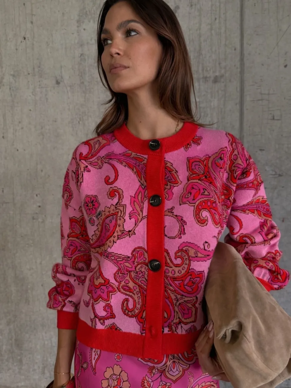 Cardigan Never Fully Dressed Motif paisley Oslo