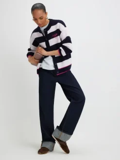 Cardigan River Island Rayure Smiley boutonné