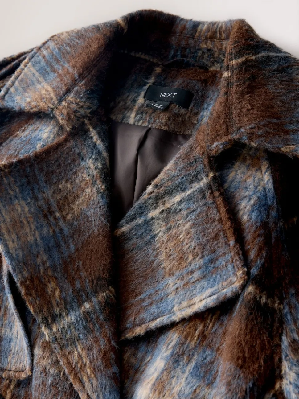 Carreaux marron chocolat - Trench