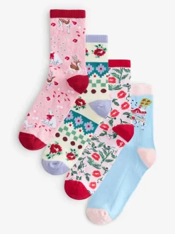 Cath Kidston lot de 4 chaussettes en coton