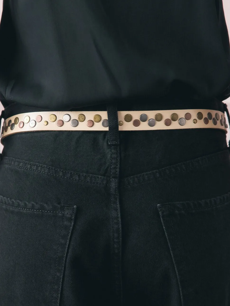 Ceinture cloutée en cuir Rockett St George
