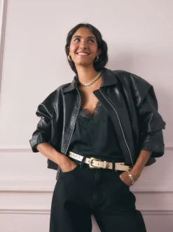 Ceinture cloutée en cuir Rockett St George