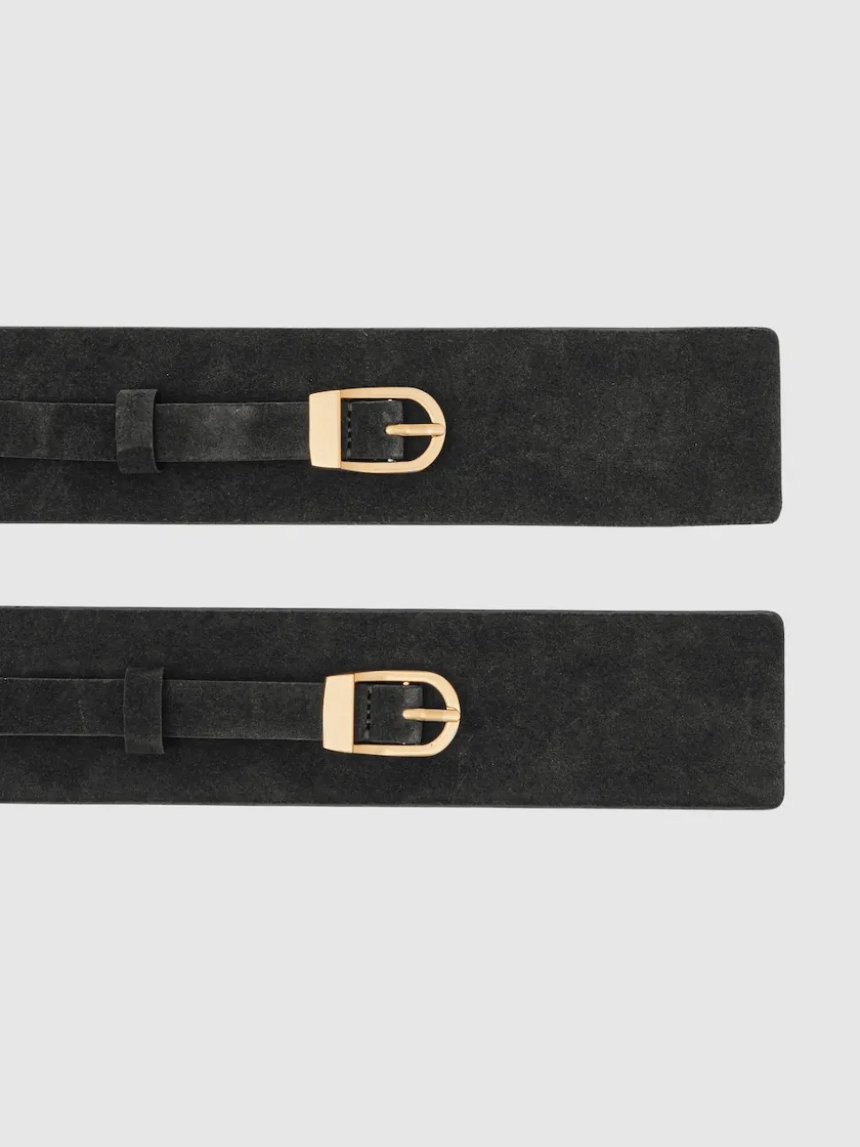 Ceinture corset Reiss Petula à double boucle en daim