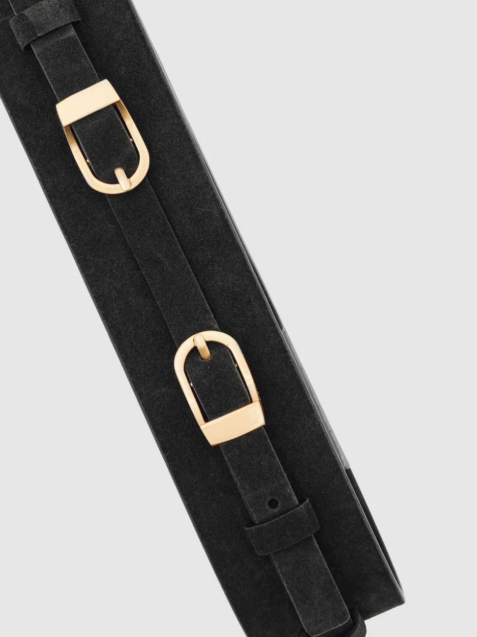 Ceinture corset Reiss Petula à double boucle en daim