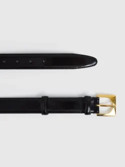 Ceinture en cuir à boucle carrée Reiss Belinda
