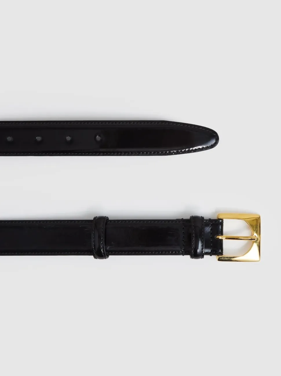 Ceinture en cuir à boucle carrée Reiss Belinda