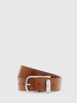 Ceinture en cuir avec boucle à demi-passant Reiss Iyla