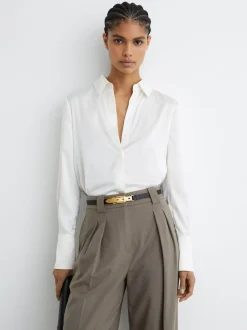 Ceinture en cuir avec boucle Reiss Cora