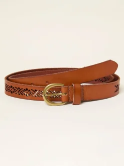 Ceinture FatFace en cuir à découpes