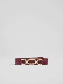 Ceinture LK Bennett Oloid Snaffle en cuir